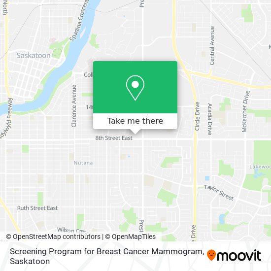 Screening Program for Breast Cancer Mammogram map