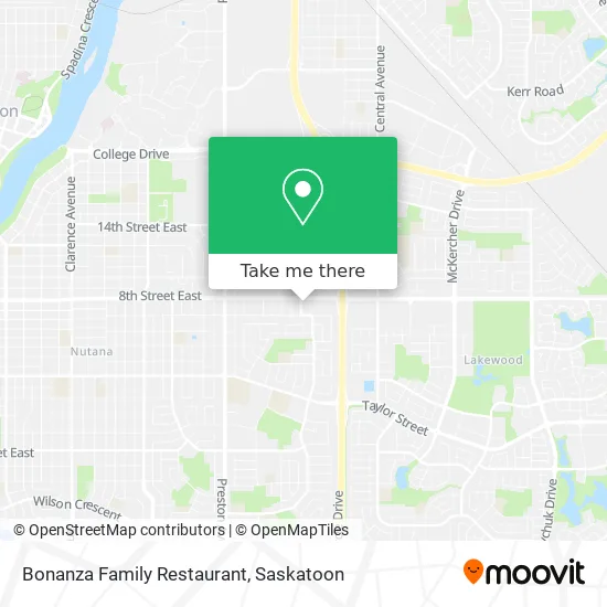 Bonanza Family Restaurant map