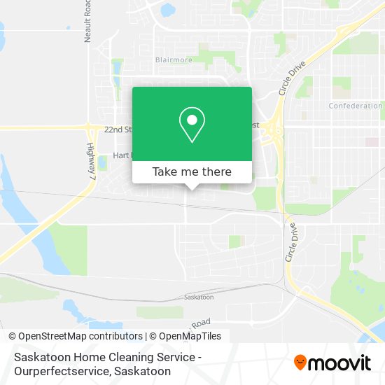 Saskatoon Home Cleaning Service - Ourperfectservice map