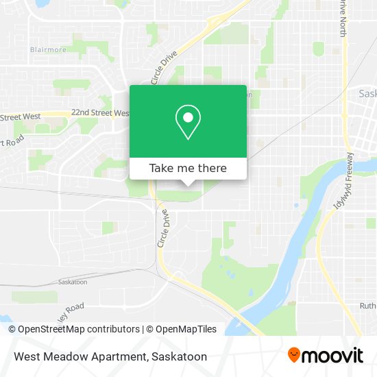 West Meadow Apartment map