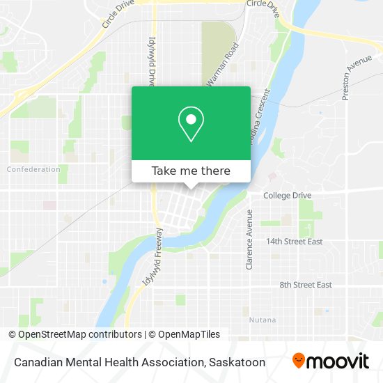 Canadian Mental Health Association map