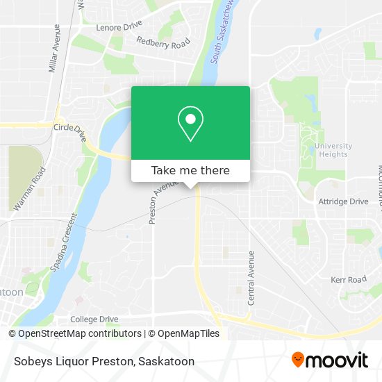 Sobeys Liquor Preston map