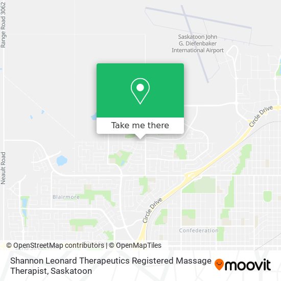 Shannon Leonard Therapeutics Registered Massage Therapist map