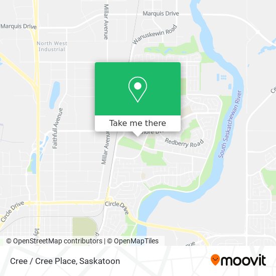 Cree / Cree Place map