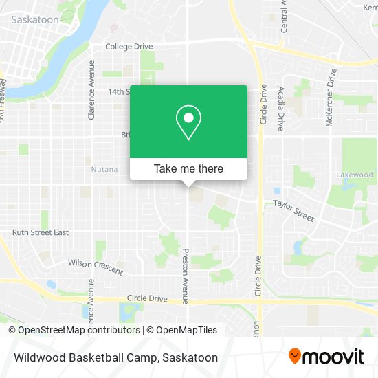 Wildwood Basketball Camp map