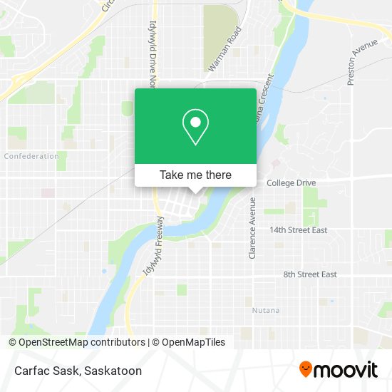 Carfac Sask map