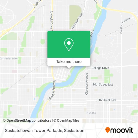 Saskatchewan Tower Parkade map