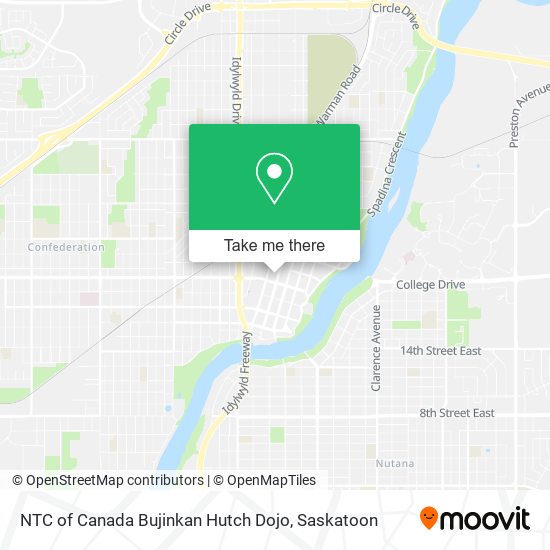 NTC of Canada Bujinkan Hutch Dojo map