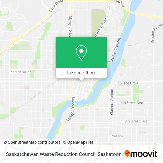 Saskatchewan Waste Reduction Council map