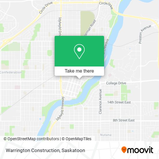 Warrington Construction map