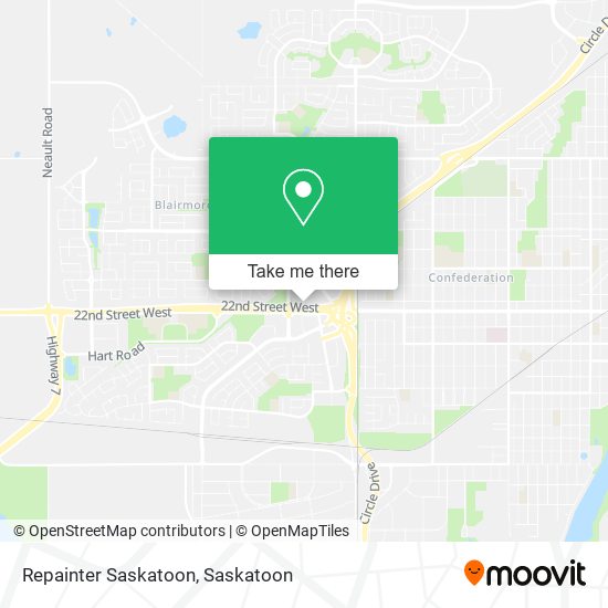 Repainter Saskatoon map