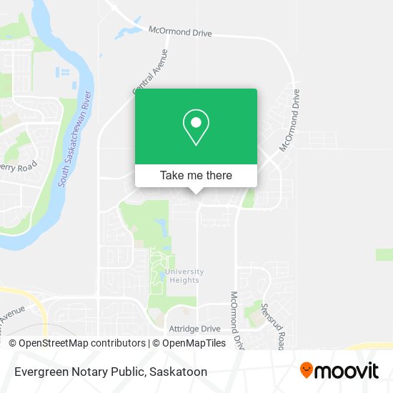 Evergreen Notary Public map