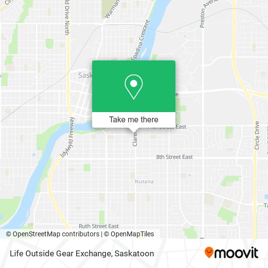 Life Outside Gear Exchange map