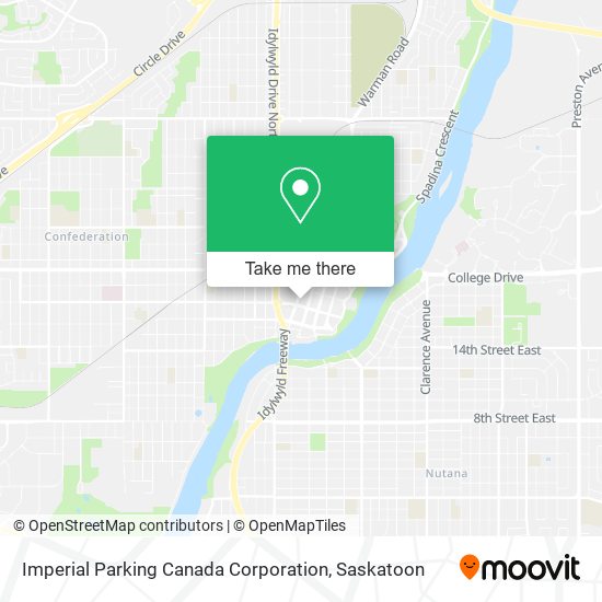 Imperial Parking Canada Corporation map