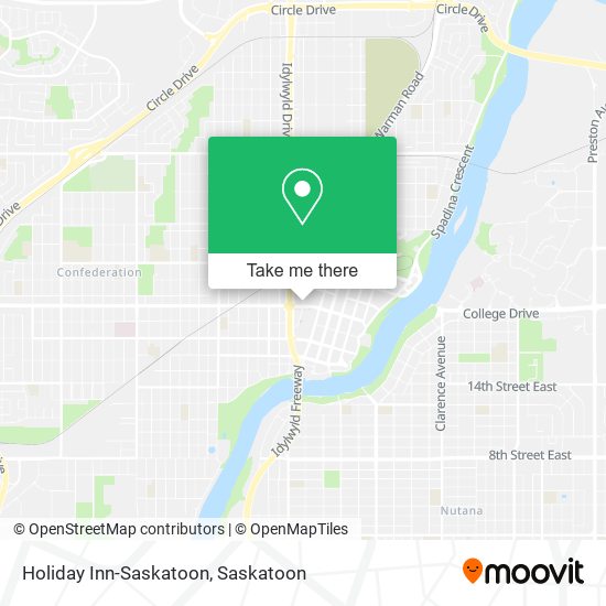 Holiday Inn-Saskatoon map