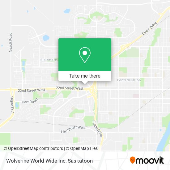 Wolverine World Wide Inc map