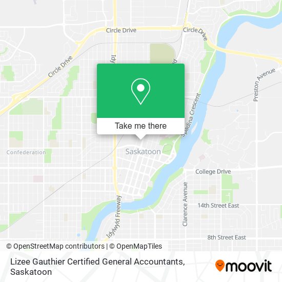 Lizee Gauthier Certified General Accountants map