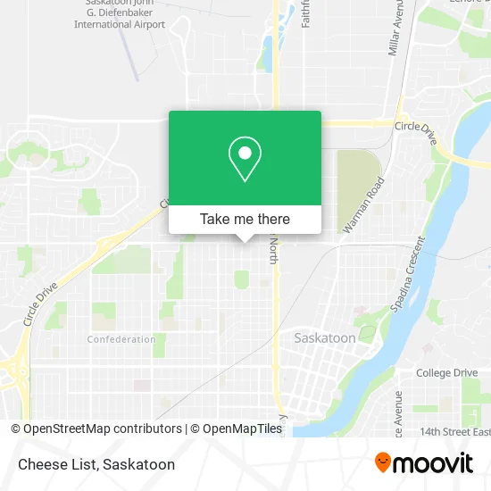 Cheese List map