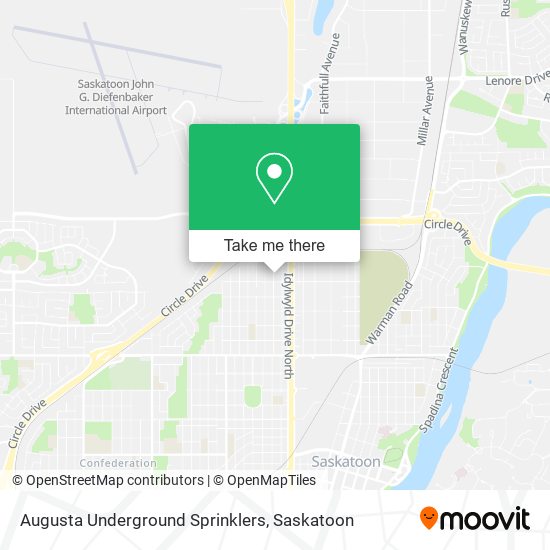 Augusta Underground Sprinklers map