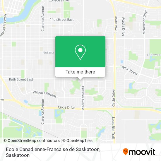 Ecole Canadienne-Francaise de Saskatoon map
