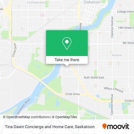 Tina Dawn Concierge and Home Care map