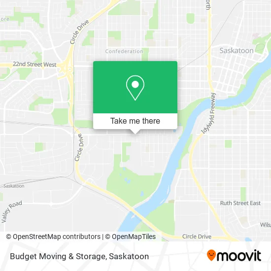 Budget Moving & Storage map