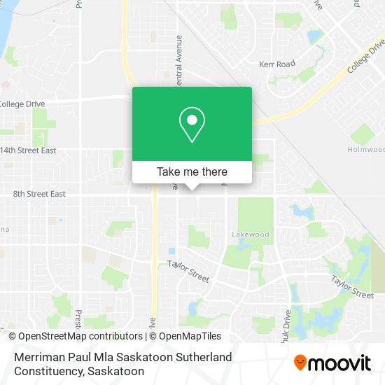 Merriman Paul Mla Saskatoon Sutherland Constituency map