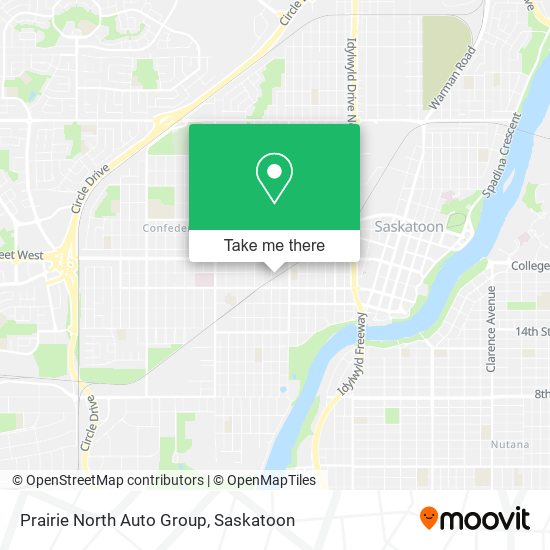 Prairie North Auto Group map