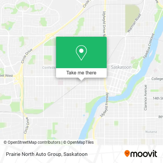 Prairie North Auto Group map