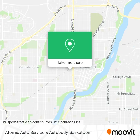 Atomic Auto Service & Autobody map