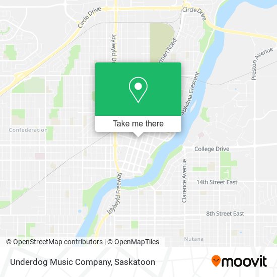 Underdog Music Company map