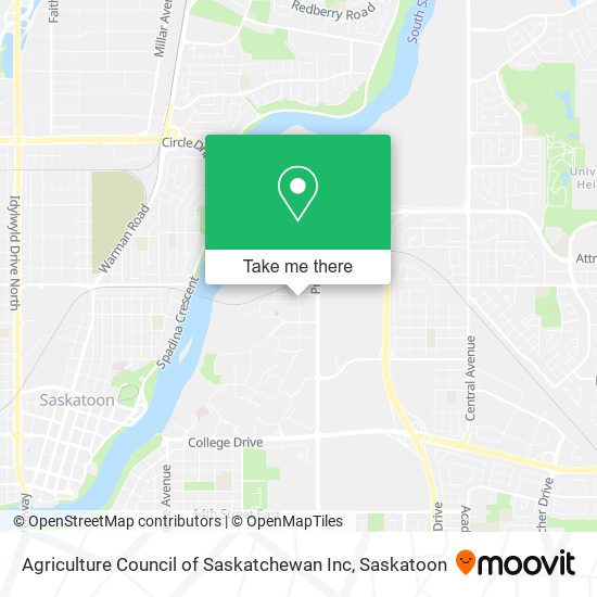 Agriculture Council of Saskatchewan Inc map