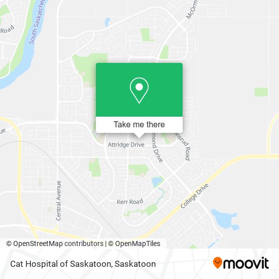Cat Hospital of Saskatoon map