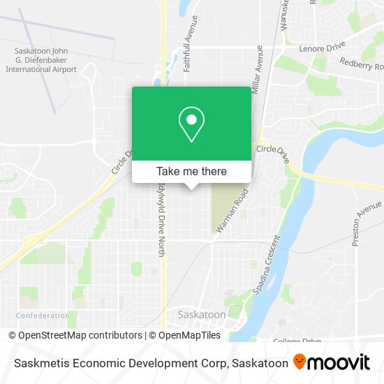 Saskmetis Economic Development Corp map