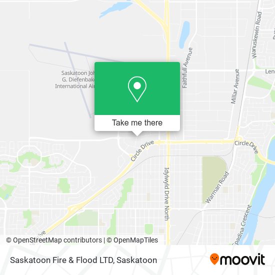 Saskatoon Fire & Flood LTD map