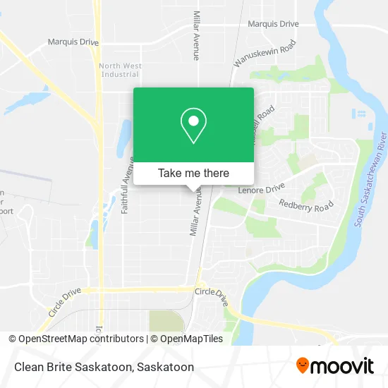 Clean Brite Saskatoon map