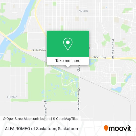 ALFA ROMEO of Saskatoon map
