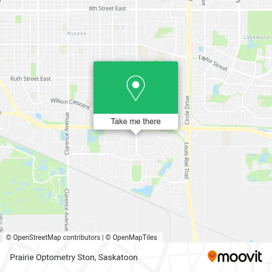 Prairie Optometry Ston map