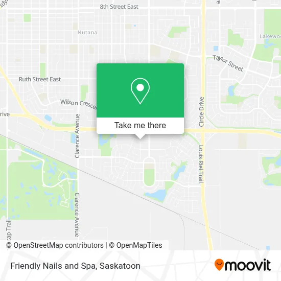 Friendly Nails and Spa map