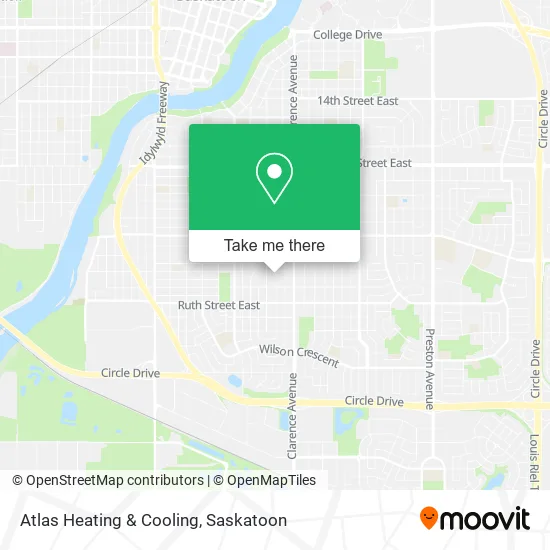 Atlas Heating & Cooling map