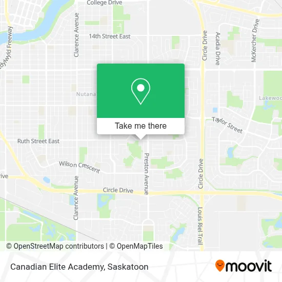 Canadian Elite Academy map