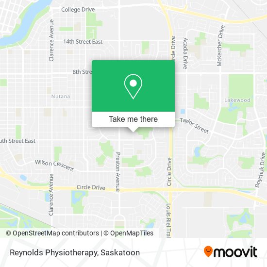 Reynolds Physiotherapy map