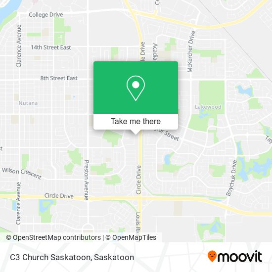 C3 Church Saskatoon map