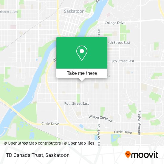 TD Canada Trust map