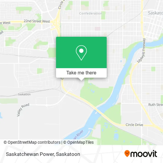 Saskatchewan Power map