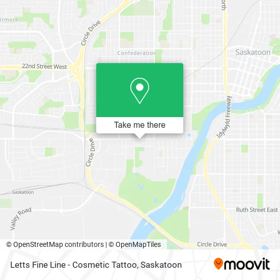 Letts Fine Line - Cosmetic Tattoo map