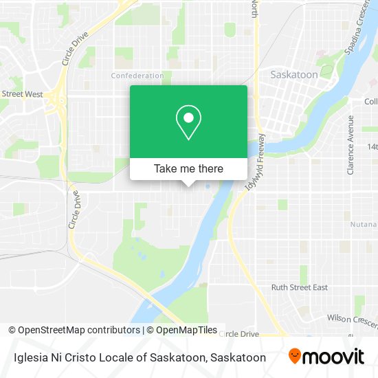 Iglesia Ni Cristo Locale of Saskatoon map