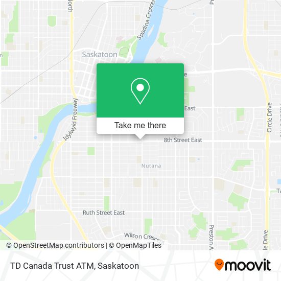 TD Canada Trust ATM map