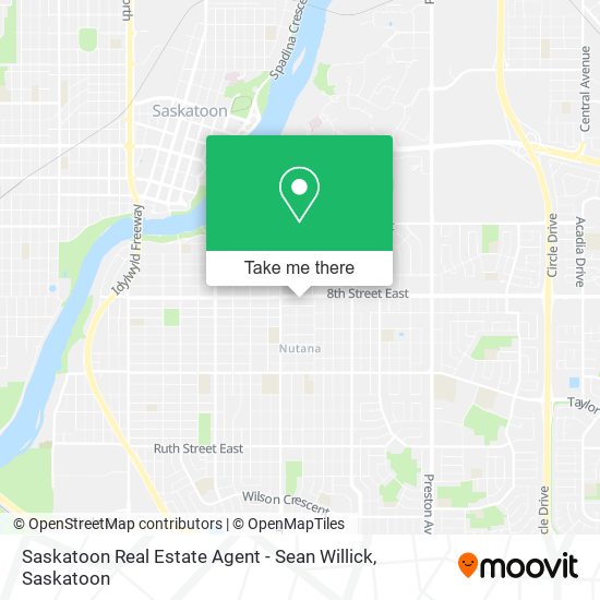 Saskatoon Real Estate Agent - Sean Willick map