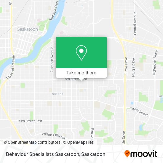 Behaviour Specialists Saskatoon map